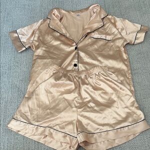 Silky Cream Pajama Set